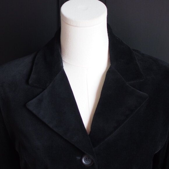 Sinéquanone Paris | Gorgeous Like NEW Velour Black Button-Up Coat - Picture 5 of 6